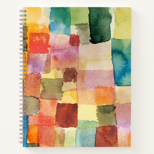 Untitled abstract watercolor squares _ Paul Klee Notebook