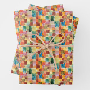 Untitled abstract watercolor squares - Paul Klee Wrapping Paper Sheets