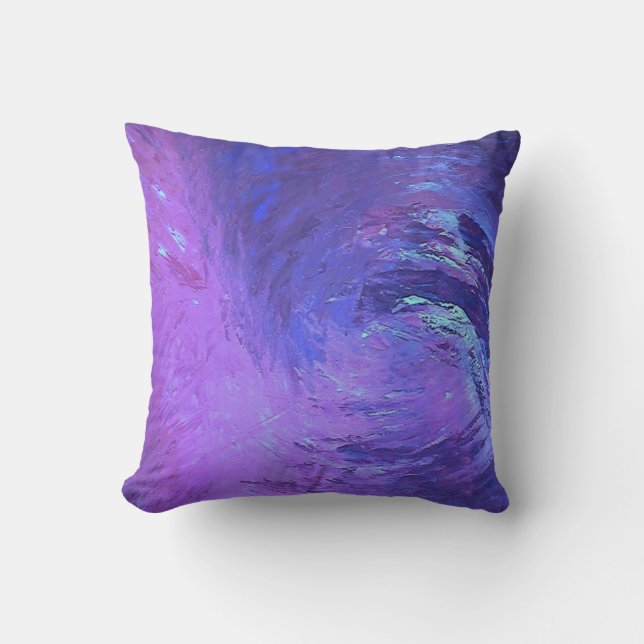 Untitled Creation Throw Pillow (Front)