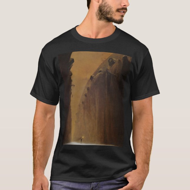 Untitled (Death Valey) by Zdzislaw Beksinski T-Shirt (Front)