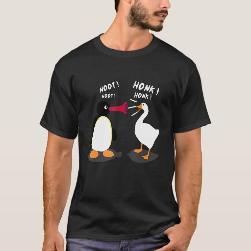 Untitled Funny Goose Game Meme HONK NOOT T_Shirt