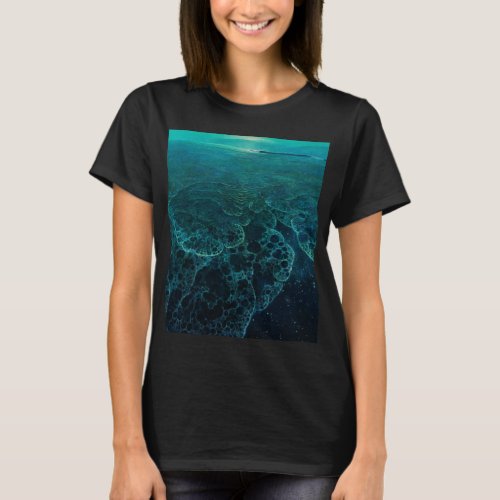 Untitled Galactic Ocean by ZdzisÅaw BeksiÅski T_Shirt