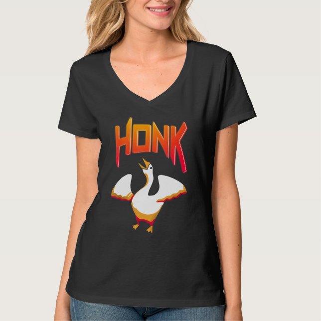 Untitled  Goose Game Meme Honk T-Shirt (Front)