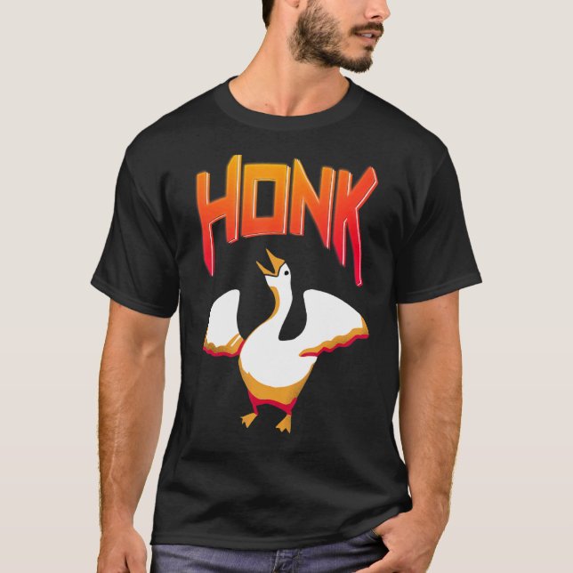 Untitled  Goose Game Meme Honk T-Shirt (Front)