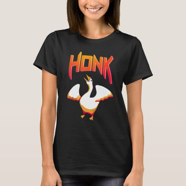 Untitled  Goose Game Meme Honk T-Shirt (Front)