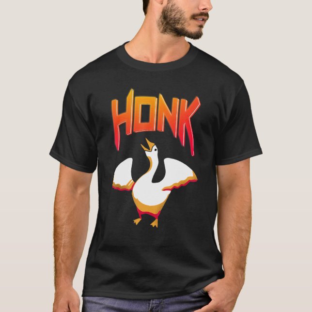Untitled  Goose Game Meme Honk T-Shirt (Front)