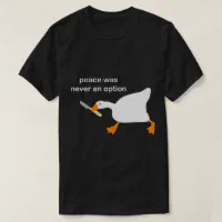 Peace was never an option - Untitled Goose Game - Sticker or Magnet