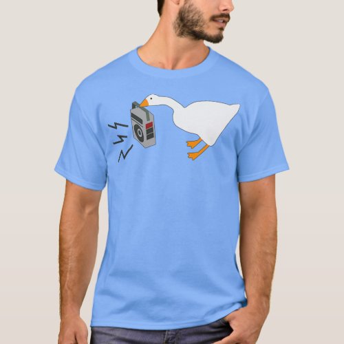 Untitled Goose With Boombox Radio  T_Shirt