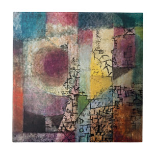 Untitled Masterpiece by Paul Klee Ceramic Tile