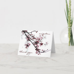 untitled, thank you, arigatou letterpress thank you card