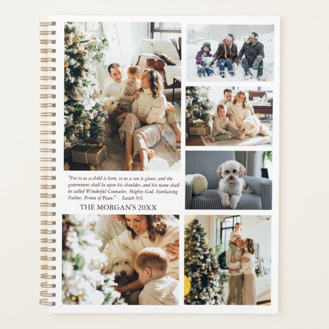 Unto us a Child is Born Family Bible Verse Planner (Front)