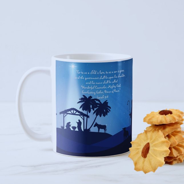 Unto Us A Child Is Born Nativity Mug (Creator Uploaded)