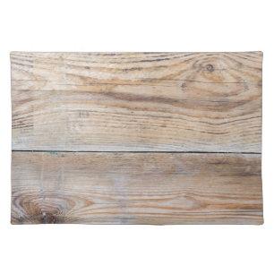 Untreated wood cloth placemat