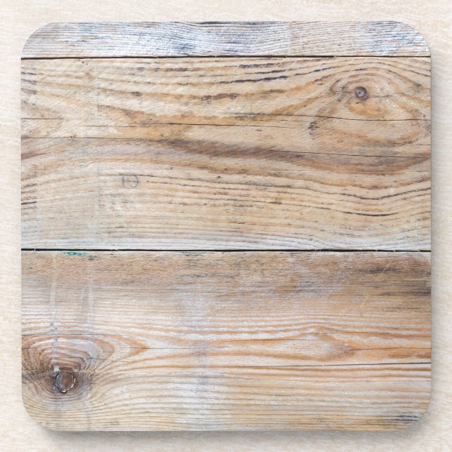 Untreated wood drink coaster (Front)
