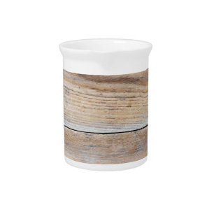 Untreated wood pitcher