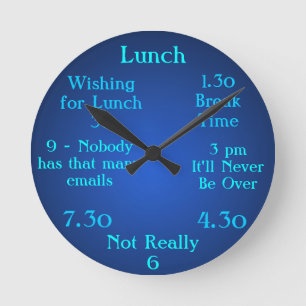 Unusual 1.30 Clock One-Thirty Break Time Clock 4