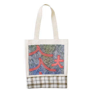 unusual and strange pattern zazzle HEART tote bag