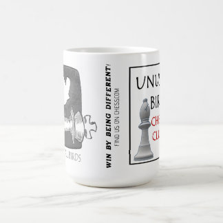 UNUSUAL BIRDS CHESS CLUB COFFEE MUG