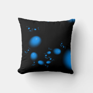 Unusual Blue Eggs Fractal Design Throw Pillow