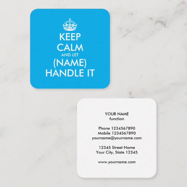 Unusual but memorable business card for freelancer (Front/Back)