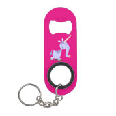Unusual Cartoon Unicorn Keychain Bottle Opener (Front)