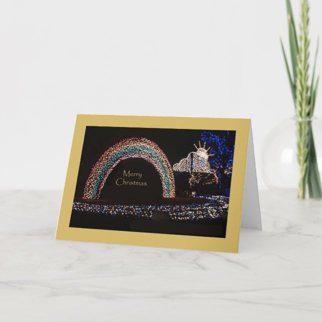 Unusual Christmas Card -- Rainbow (Front)