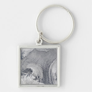 Unusual cloud formations over the Barents Sea Keychain