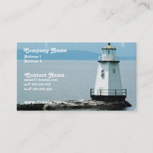 Customizable Unusual Lighthouse Busness Card Business Cards