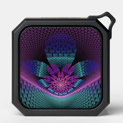 Unusual Patterned Colorful Fantasy Flower Fractal Bluetooth Speaker