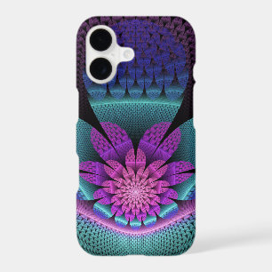 Unusual Patterned Colorful Fantasy Flower Fractal iPhone 17 Case
