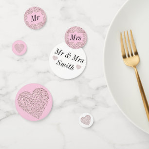 Unusual pretty wedding confetti personalized