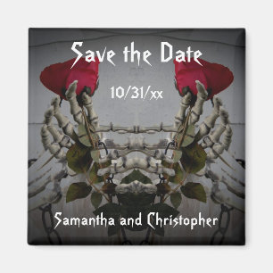 Unusual save the date magnet