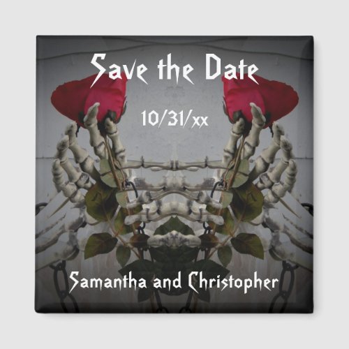 Unusual save the date magnet