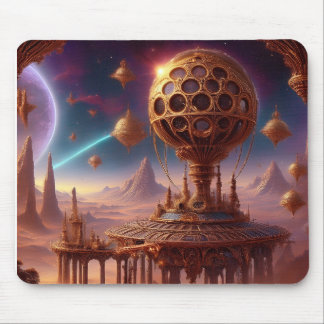 Unusual Spherical Structure On A  Desolate Planet Mouse Pad