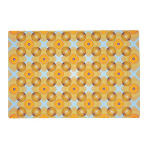 Unusual Yellow Geometric Placemat