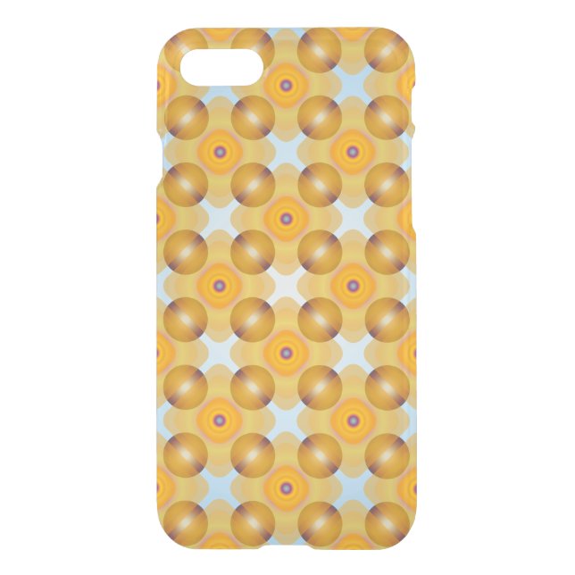 Unusual  Yellow Geometric Uncommon iPhone Case (Back)