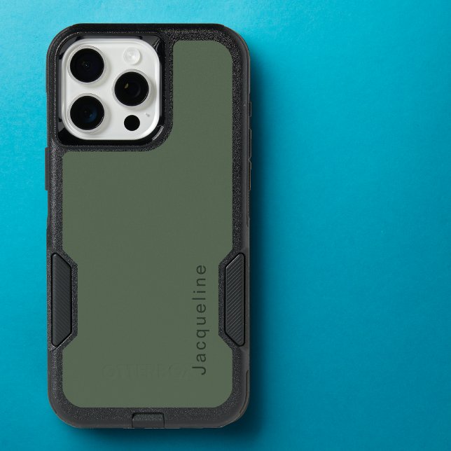 Unveiling the Monogram Magic: The Green iPhone 15 Pro Max Case (Dive into the world of personalized style with our green monogram iPhone Otterbox cases.)