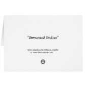 Unwanted Underwear Cards (Back Horizontal)