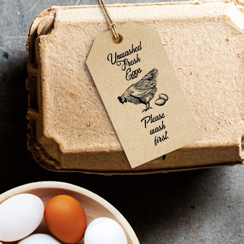 Unwashed Eggs Carton Stamp _ Product Label