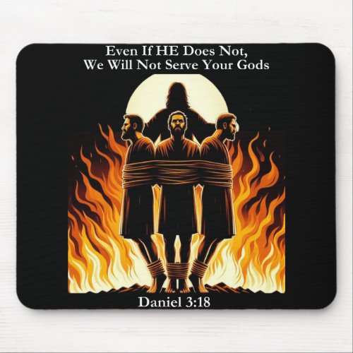 Unwavering Faith at Your Fingertips Daniel 318 D Mouse Pad