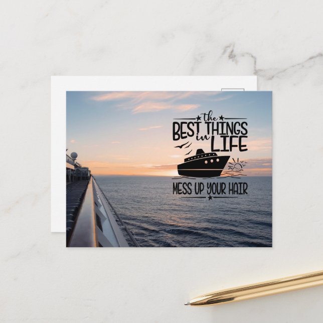 Unwind and Let Loose Postcard (Front/Back In Situ)