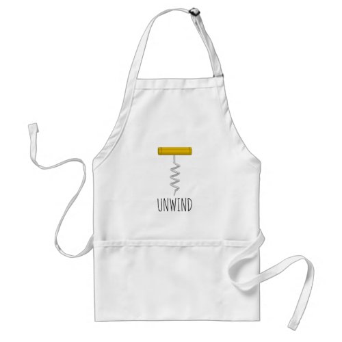 Unwind Corkscrew Adult Apron