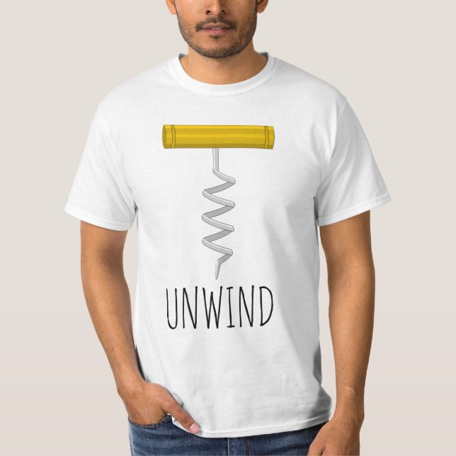 Unwind Corkscrew T-Shirt (Front)