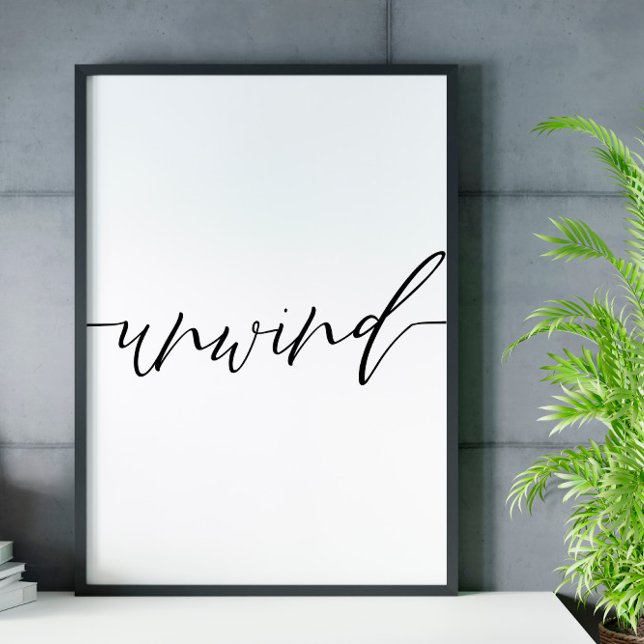 Unwind Scripture Bathroom wall art poster (Creator Uploaded)