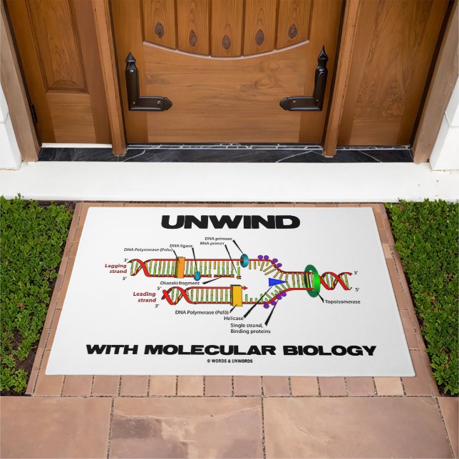 Unwind With Molecular Biology DNA Replication Doormat (Outdoor)