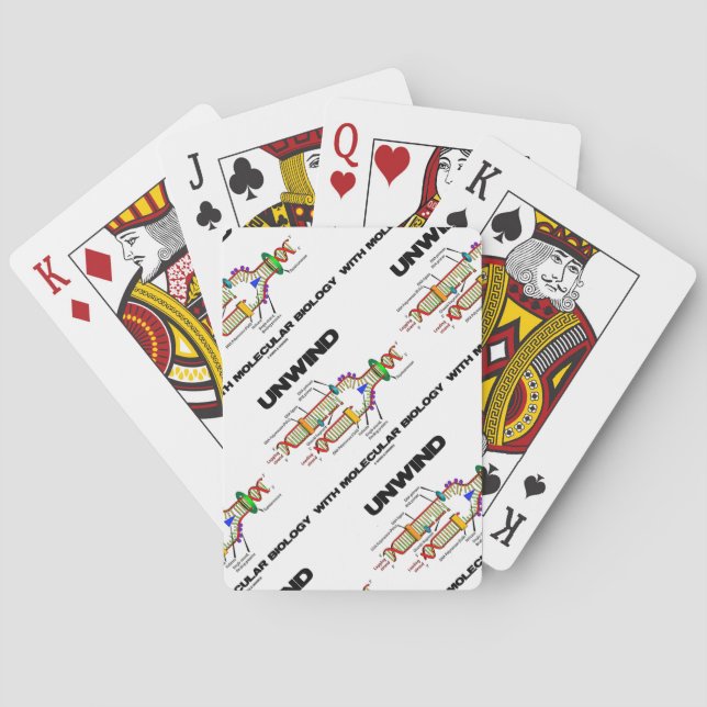 Unwind With Molecular Biology (DNA Replication) Poker Cards (Back)