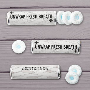 Unwrap Fresh Breath Mummy Halloween Baby Shower Breath Savers® Mints