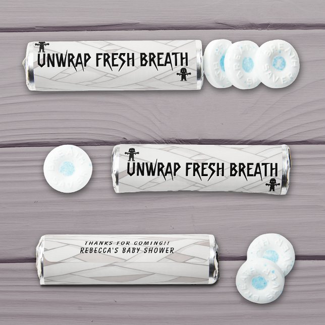 Unwrap Fresh Breath Mummy Halloween Baby Shower Breath Savers® Mints (Unwrap Fresh Breath Mummy Halloween Baby Shower Breath Mints
)
