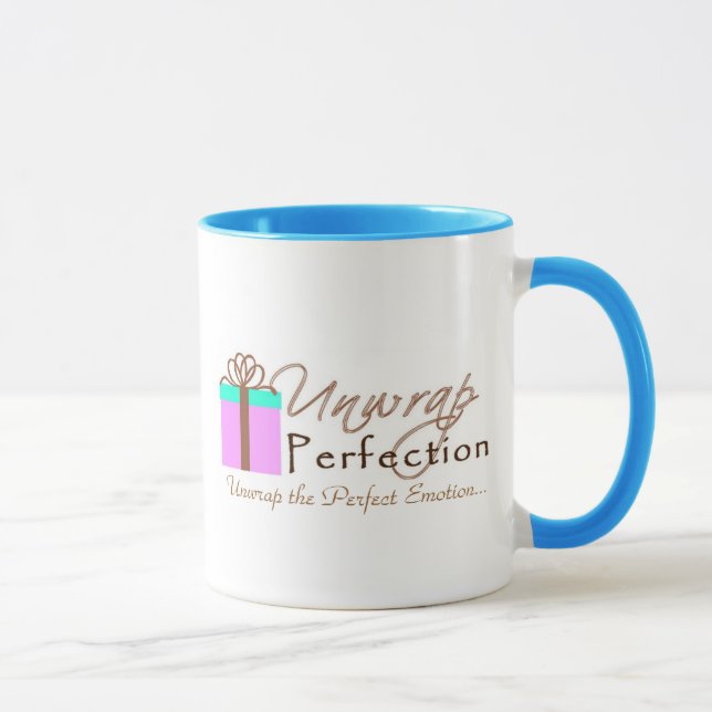 Unwrap Perfection Logo Mug (Right)