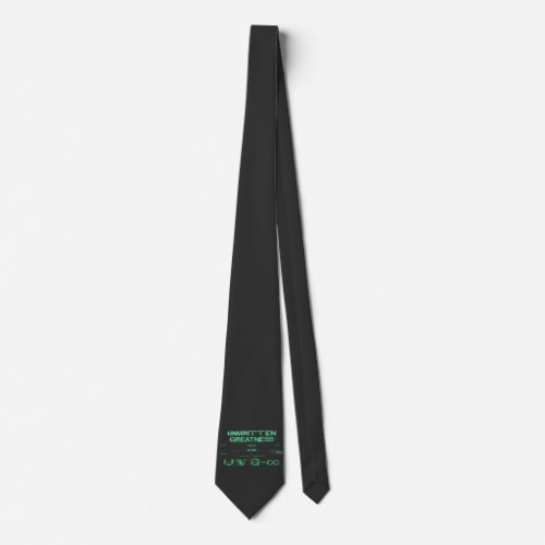 "Unwritten Greatness" Cyberpunk Tie
